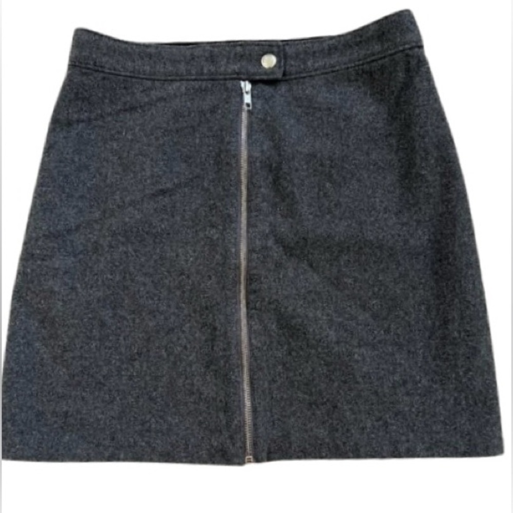 Madewell wool blend zip front mini skirt. Size 4